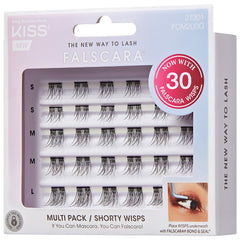 Kiss Falscara - Shorty Wisps Multipack (30 Pack) - Angled Packaging Shot 2