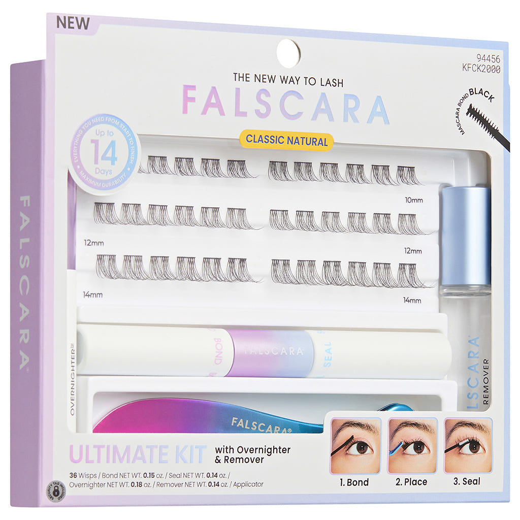 Kiss Falscara Ultimate Kit - Classic Natural (Angled Shot 1)