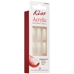 Kiss False Nails Acrylic Natural Nails - Born With It (Angled Packaging Shot 1)