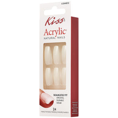 Kiss False Nails Acrylic Natural Nails - Born With It (Angled Packaging Shot 2)