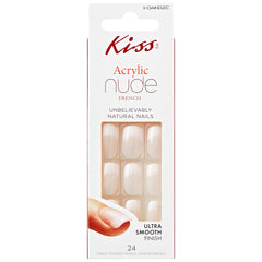 Kiss False Nails Acrylic Nude Nails - Soothing