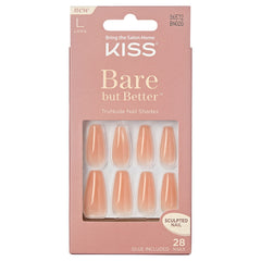 Kiss False Nails Bare But Better - Nude Drama