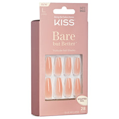 Kiss False Nails Bare But Better - Nude Drama (Angled Packaging 1)