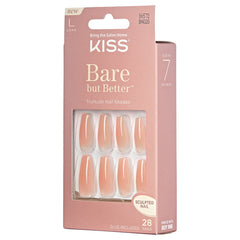 Kiss False Nails Bare But Better - Nude Drama (Angled Packaging 2)