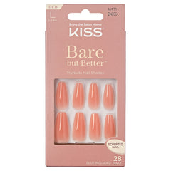 Kiss False Nails Bare But Better - Nude Glow