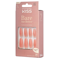 Kiss False Nails Bare But Better - Nude Glow (Angled Packaging 2)