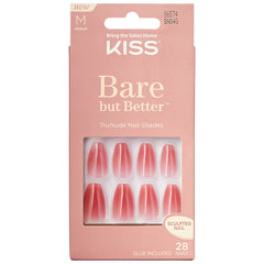 Kiss False Nails Bare But Better - Nude Nude