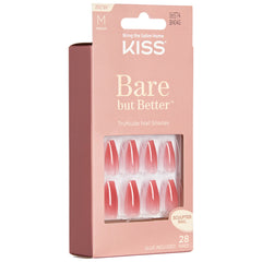 Kiss False Nails Bare But Better - Nude Nude (Angled Packaging 1)