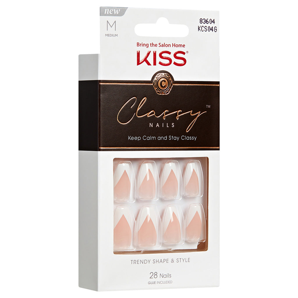 Kiss False Nails Classy Nails - Silk Dress | False Eyelashes