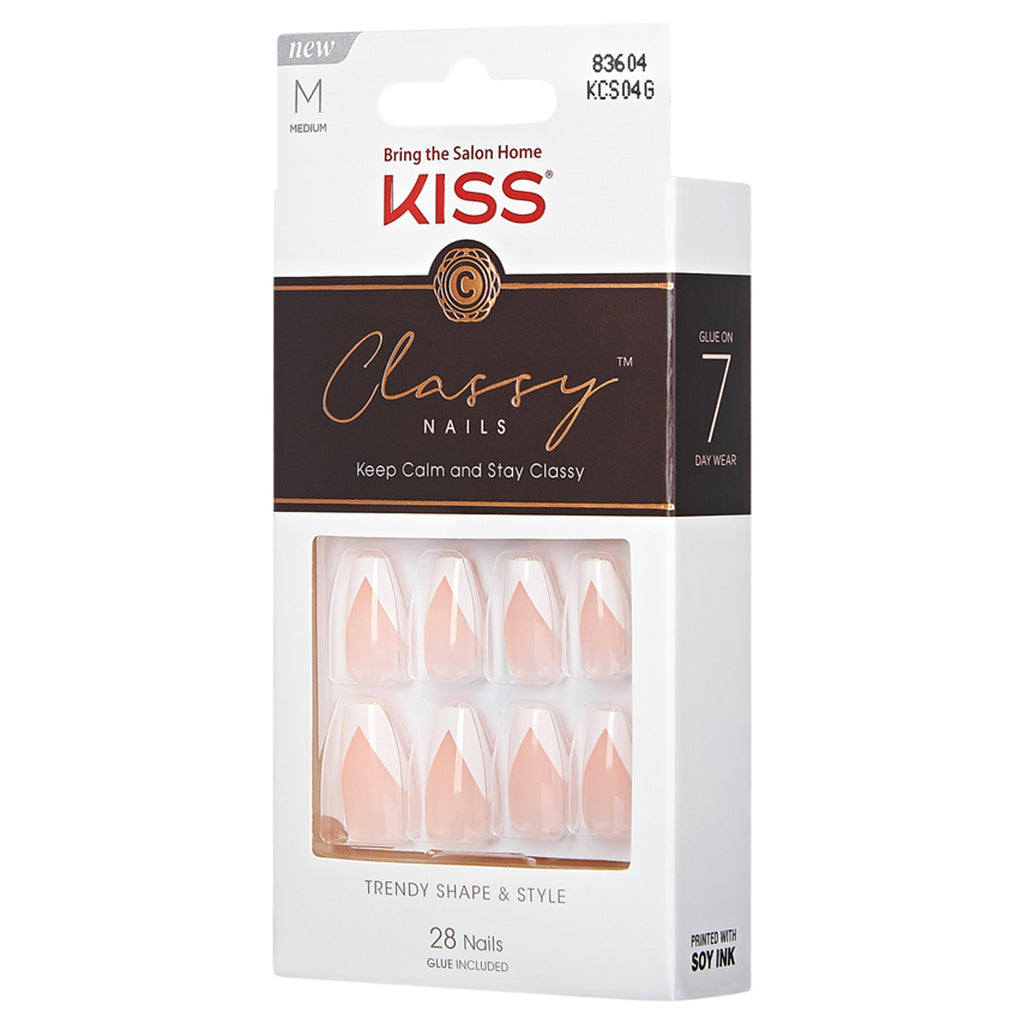 Kiss False Nails Classy Nails - Silk Dress | False Eyelashes