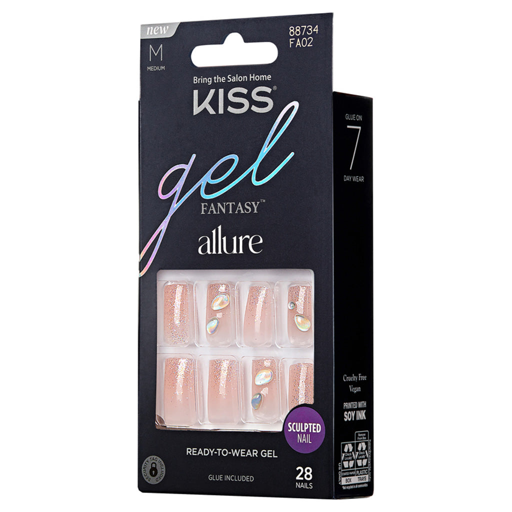 Kiss False Nails Gel Fantasy Allure - Transformation | False Eyelashes