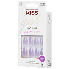 Kiss False Nails Gel Fantasy Jelly Color - Quince Jelly (Angled Packaging 2)