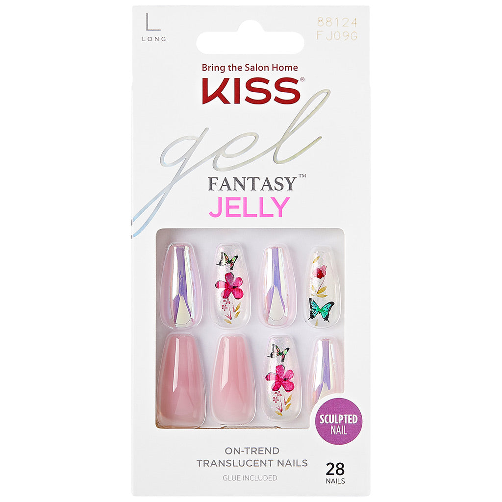 Kiss False Nails Gel Fantasy Jelly Nails - Jelly Cookie