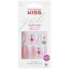 Kiss False Nails Gel Fantasy Jelly Nails - Jelly Cookie