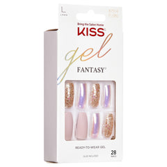 Kiss False Nails Gel Fantasy Nails - Fancy Brunch (Angled Packaging 1)