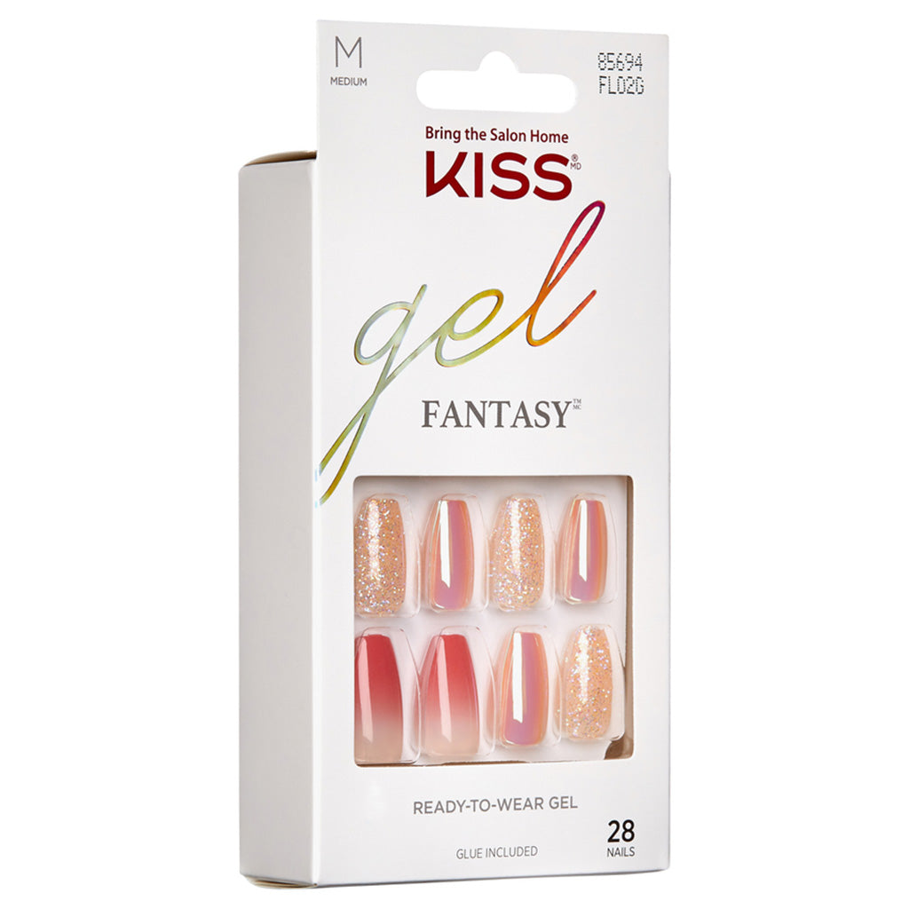 Amazon.com : KISS Gel Fantasy Press On Nails, Nail glue included, How  Dazzling', Silver, Medium Size, Square Shape, Includes 28 Nails, 2g glue, 1  Manicure Stick, 1 Mini File : Beauty & Personal Care
