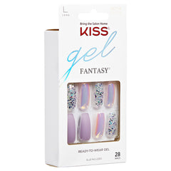 Kiss False Nails Gel Fantasy Nails - Rainbow Rings (Angled Packaging 1)