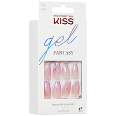 Kiss False Nails Gel Fantasy Nails - Winter Sparks (Angled Packaging Shot 1)