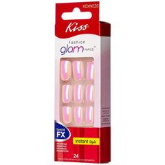 Kiss False Nails Glam Special Effect Nails - Bubble Tea (Angled Packaging Shot 2)