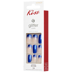 Kiss False Nails Glitter Nails - Live The Moment (Angled Packaging Shot 2)