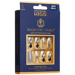 Kiss False Nails Majestic Nails - Sparkle (Angled Packaging Shot 1)