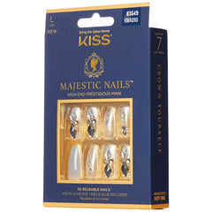 Kiss False Nails Majestic Nails - Sparkle (Angled Packaging Shot 2)