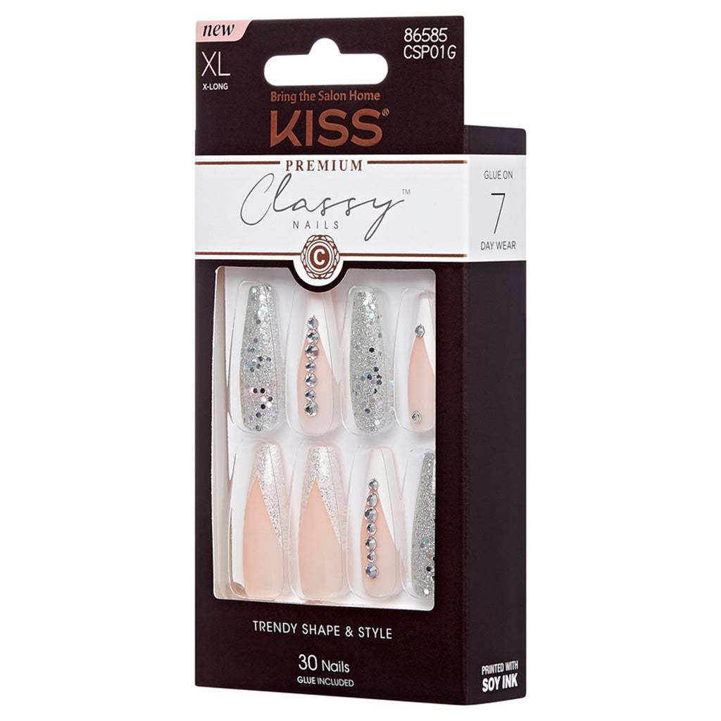 Kiss False Nails Premium Classy Nails - Sophisticated | False Eyelashes