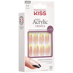 Kiss False Nails Salon Acrylic French Nails - Hype (Angled Packaging Shot)