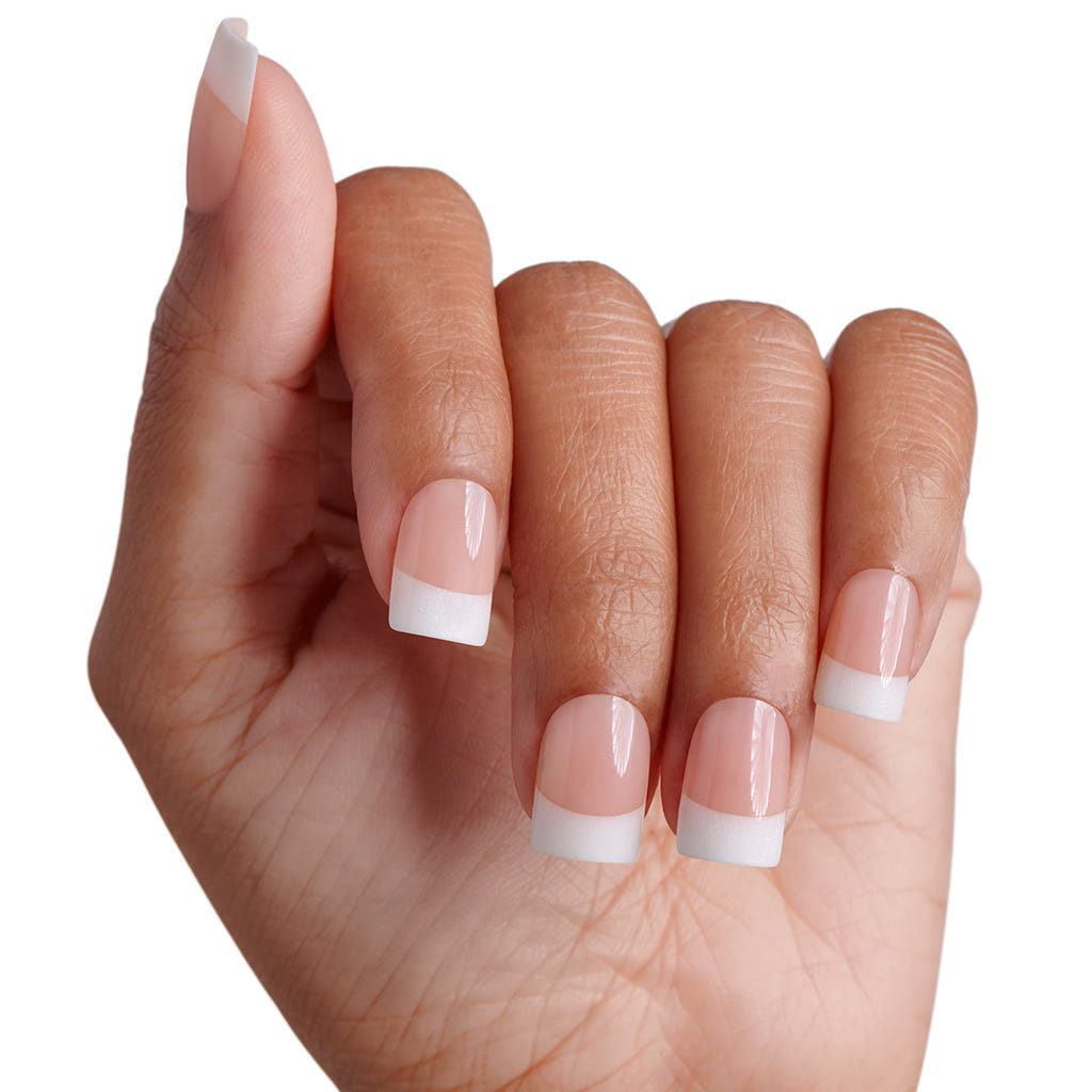 Kiss False Nails Salon Acrylic French Nails - Pet Peeve (Model Shot)