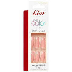 Kiss False Nails Salon Color Nails - Fake Smile (Angled Packaging Shot 1)