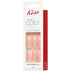 Kiss False Nails Salon Color Nails - Fake Smile (Angled Packaging Shot 2)