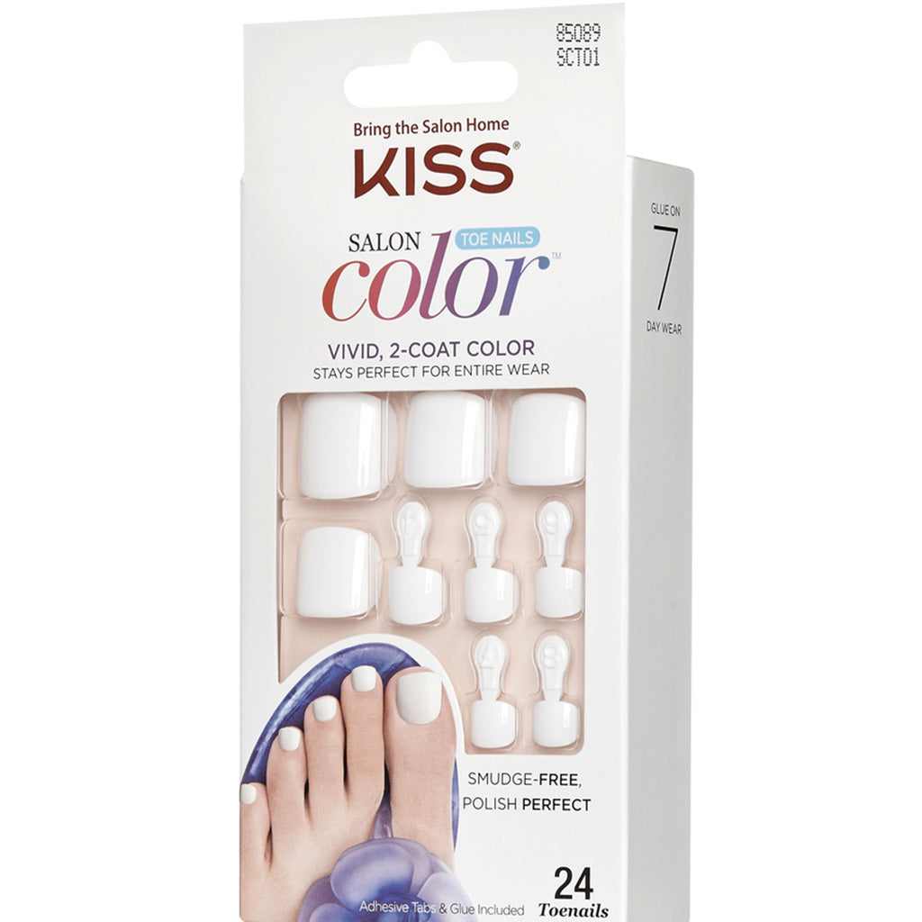 Kiss False Nails Salon Color Toe Nails - This Is Class | False Eyelashes