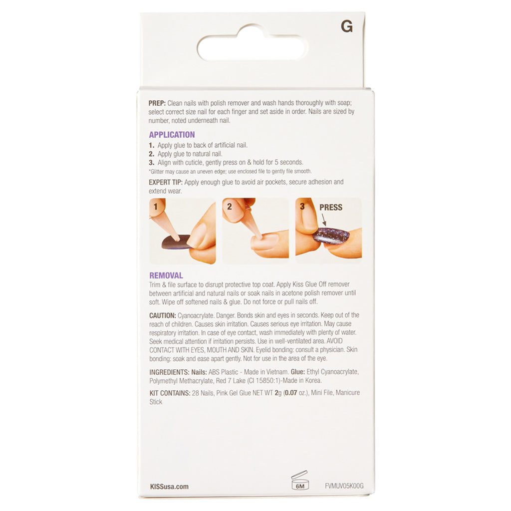 Kiss False Nails Voguish Fantasy Disco Ball False Eyelashes