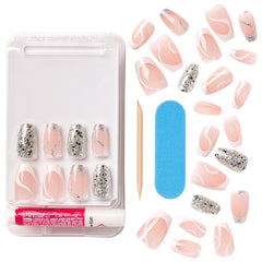 Kiss False Nails Voguish Fantasy Nails - Fashspiration (Components)