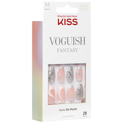 Kiss False Nails Voguish Fantasy Nails - Fashspiration (Angled Packaging Shot 1)