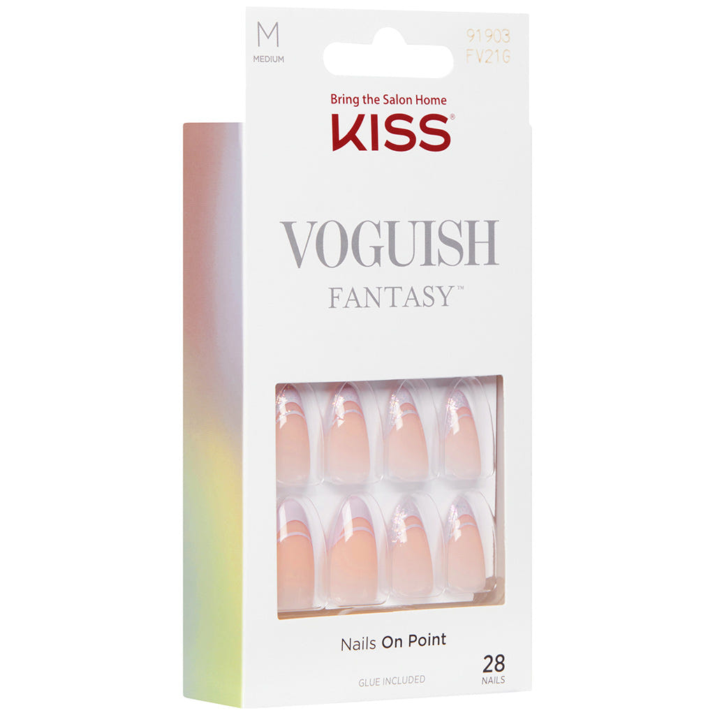 Kiss False Nails Voguish Fantasy Nails - Rainy Night (Angled Packaging Shot 1)