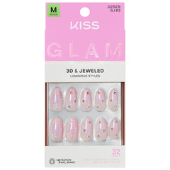 Kiss Glam 3D & Jewelled False Nails - Breeze of Bliss