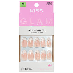 Kiss Glam 3D & Jewelled False Nails - Serendipity Awaits