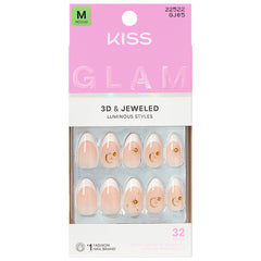 Kiss Glam 3D & Jewelled False Nails - Zephyr