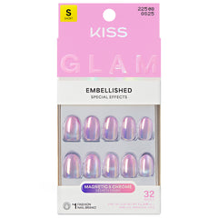 Kiss Glam Embellished False Nails - One n Only