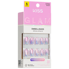 Kiss Glam Embellished False Nails - One n Only (Angled Shot 1)