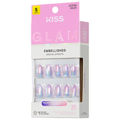 Kiss Glam Embellished False Nails - One n Only (Angled Shot 2)