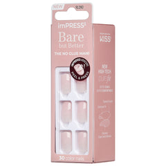 Kiss ImPRESS Bare But Better Press-On False Nails - Instinct (Angled Shot 2)