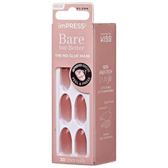 Kiss ImPRESS Bare But Better Press-On False Nails - Serenity (Angled Shot 2)