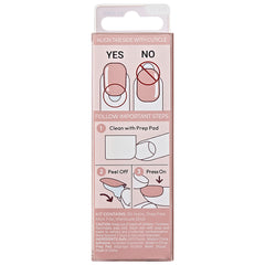 Kiss ImPRESS Bare But Better Press-On False Nails - Serenity (Back)