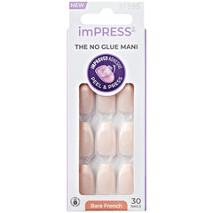 Kiss imPRESS Bare French Press-On False Nails - Genuine