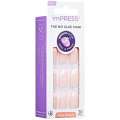 Kiss imPRESS Bare French Press-On False Nails - Genuine (Angled Packaging Shot 1)
