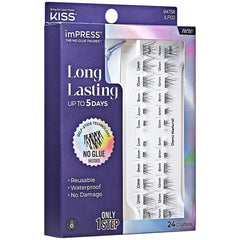Kiss ImPRESS Falsies Long Lasting Self Adhesive Lashes - Demi Natural (Angled Packaging Shot 1)