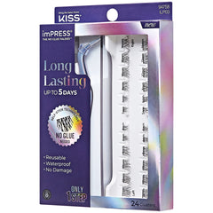 Kiss ImPRESS Falsies Long Lasting Self Adhesive Lashes - Demi Natural (Angled Packaging Shot 2)