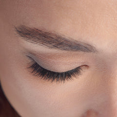 Kiss ImPRESS Falsies Long Lasting Self Adhesive Lashes - Demi Natural (Model Shot 4 - Closed)